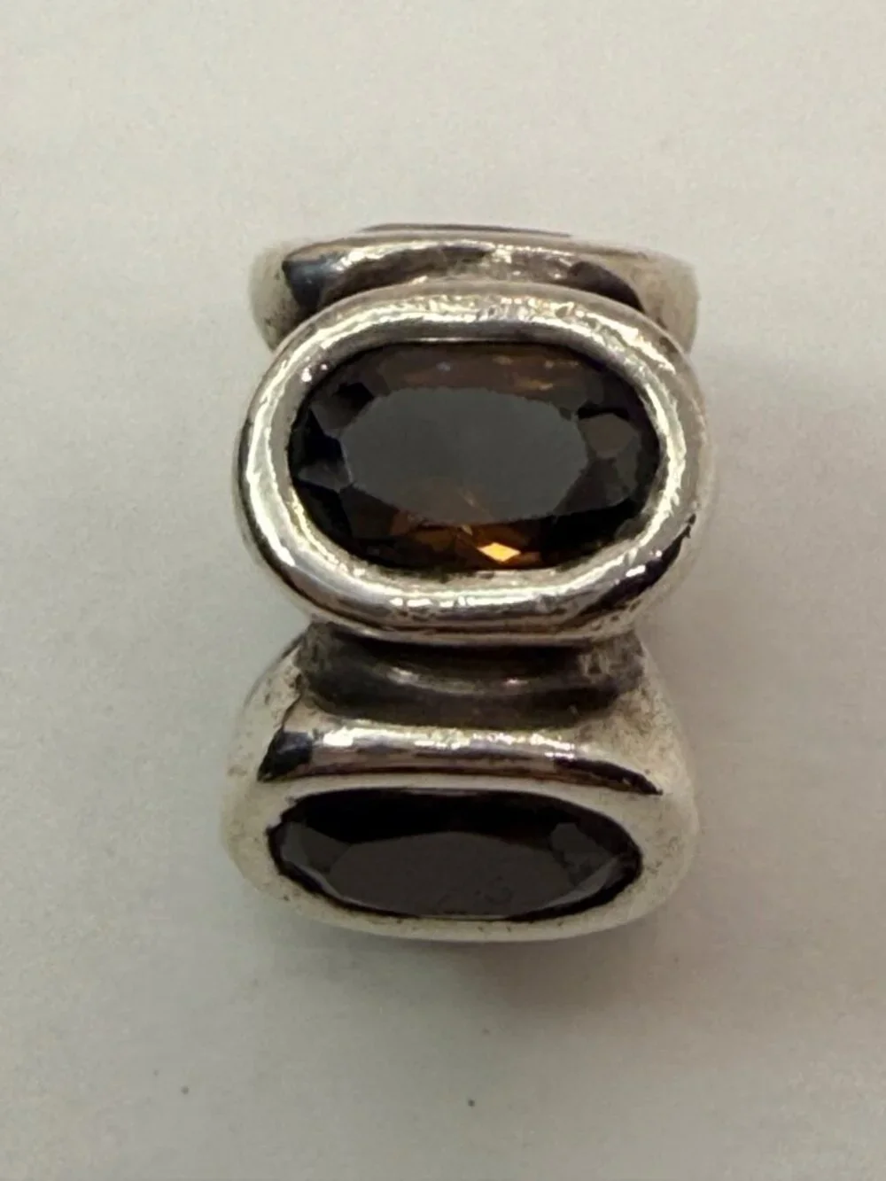 Pandora Retired Natural Light Smoky Quartz Sterling Silver Charm 790351SQ
